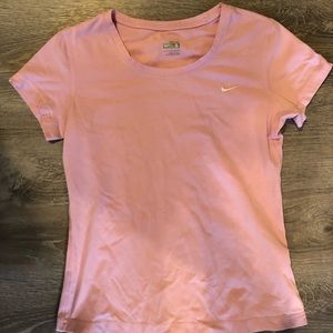 pink nike dri-fit shirt